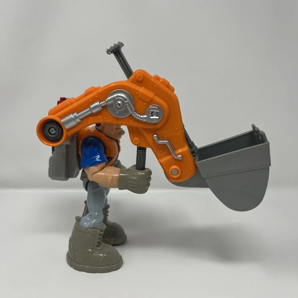 Rescue Heroes Construction Digger RIP ROCKEFELLER Action Figure TOY‎ 1998